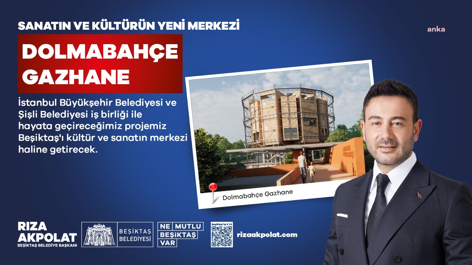 BEŞİKTAŞ’TA KÜLTÜR-SANATIN YENİ MERKEZİ DOLMABAHÇE GAZHANE OLACAK