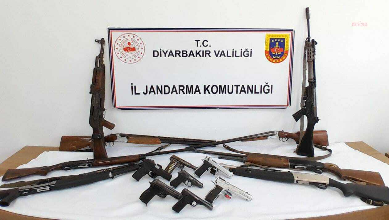 Diyarbakır’da ruhsatsız silah bulunduranlara yönelik operasyon