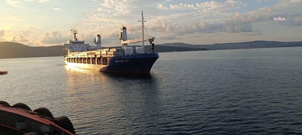 İstanbul Boğazı'nda arıza yapan kargo gemisi kurtarma römorkörü eşliğinde Büyükdere'ye demirletildi