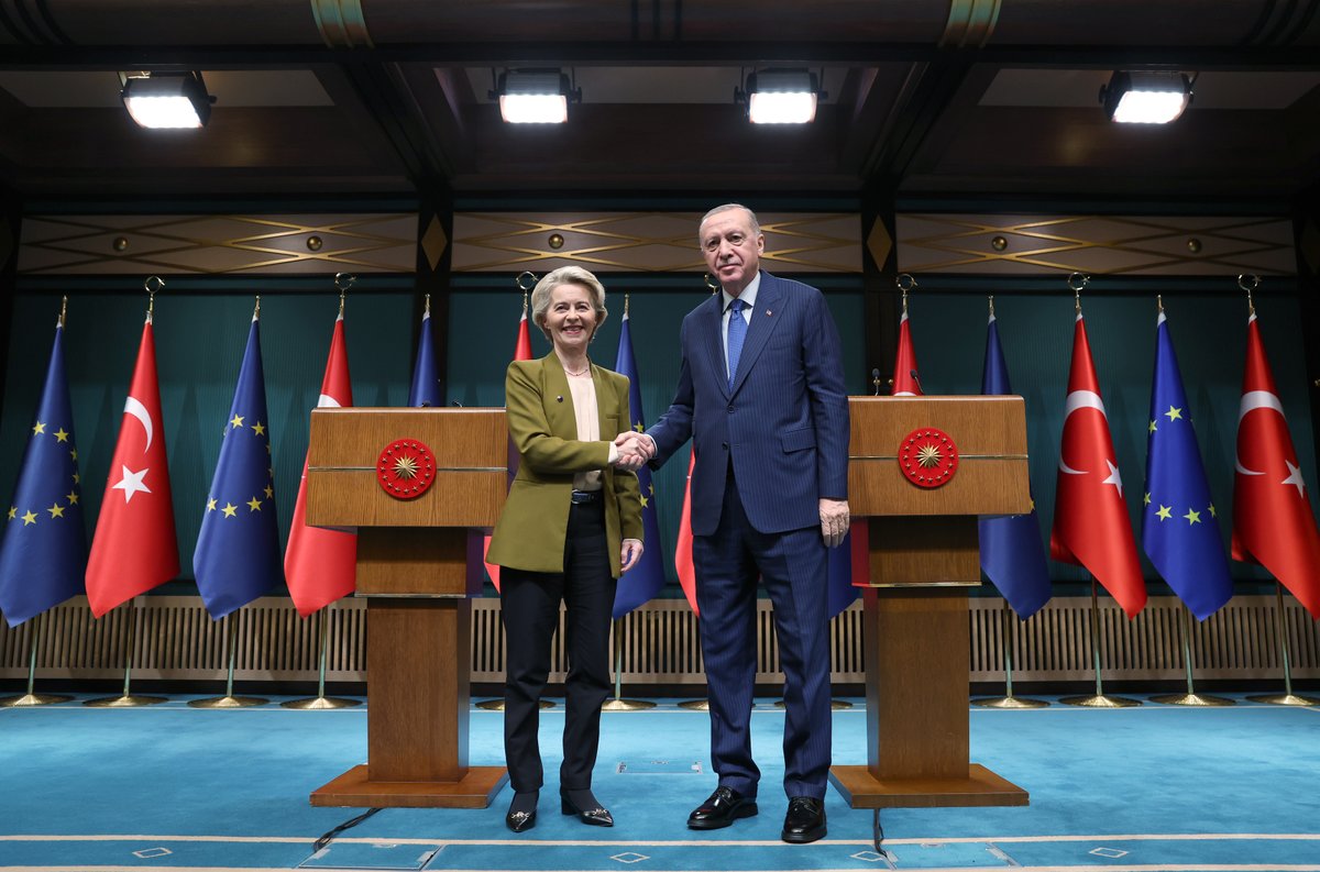 Erdoğan ve von der Leyen'den Ortak Basın Toplantısı