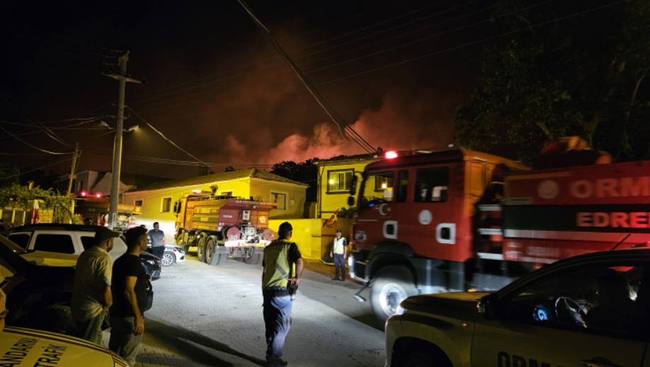 Çanakkale, Uşak ve İzmir'de Orman Yangınları Devam Ediyor