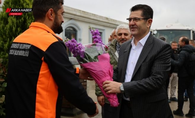  Başkan Çerkez, Belediye Personelinin 1 Mayıs Bayramı’nı Kutladı